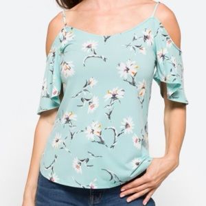 Kaileigh Valette back detail cold shoulder top